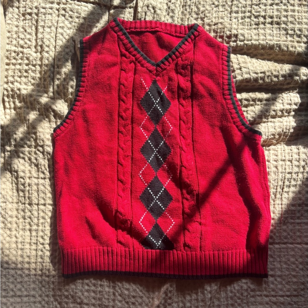 📌Argyle Vest